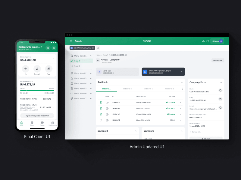 Stone Admin — step 3